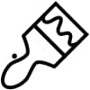 Icon of a paintbrush