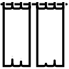 Icon of interior curtains