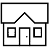 Icon of a simple single family home